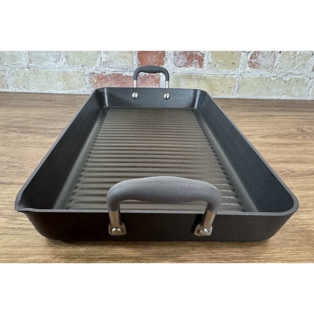 Pampered Chef Grill Pan Dual Burner Double Bacon Burger Panini Press Set 2924 - Picture 10 of 16